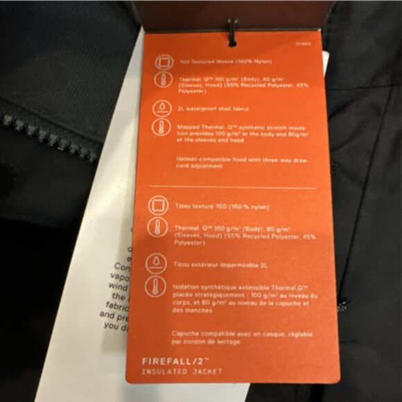 Mountain Hardwear Women Firefall/2 Insulated Coat Anorak XL‎ Zodiac 1958621506 - Picture 11 of 12
